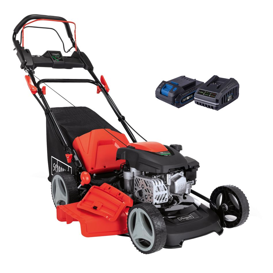 Scheppach 5911244903 Gasoline lawn mower MS150-46E 150cc 9HP (with battery)