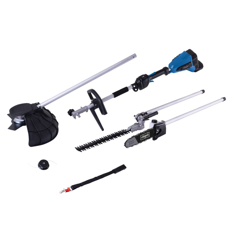 Scheppach 5904820900 Cordless Gardening Machine 4-in-1 20V BC-MFH400-X