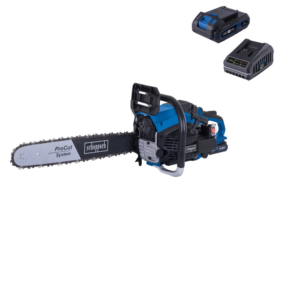 Scheppach 5910116903 Gasoline chainsaw 20V PCS56E 56cc (with battery)