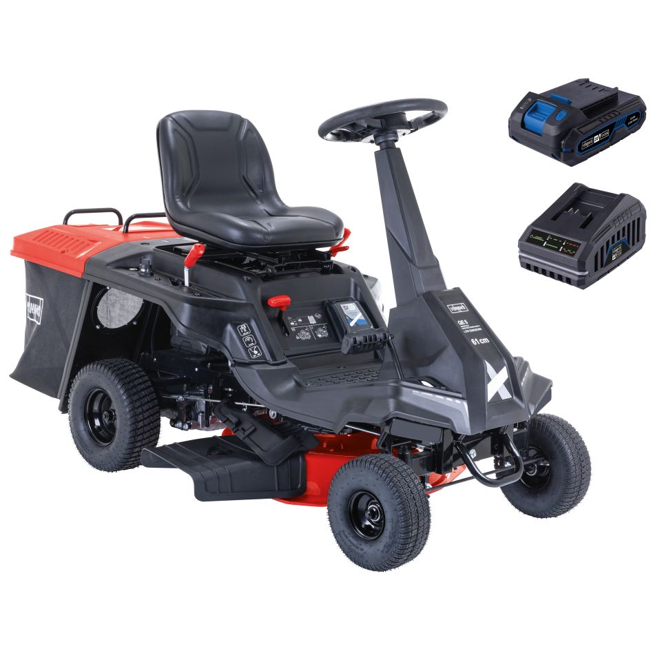 Scheppach 5911292901 Hybrid gasoline riding mower MR230-61 224cc 4.4kW (with battery)