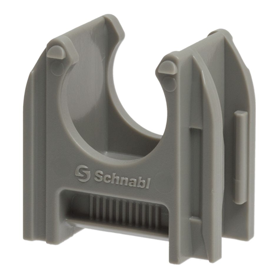 Schnabl 230816 Plastic pipe clamp halogen-free diameter 5/8 inch/15-16mm dark gray 200pcs
