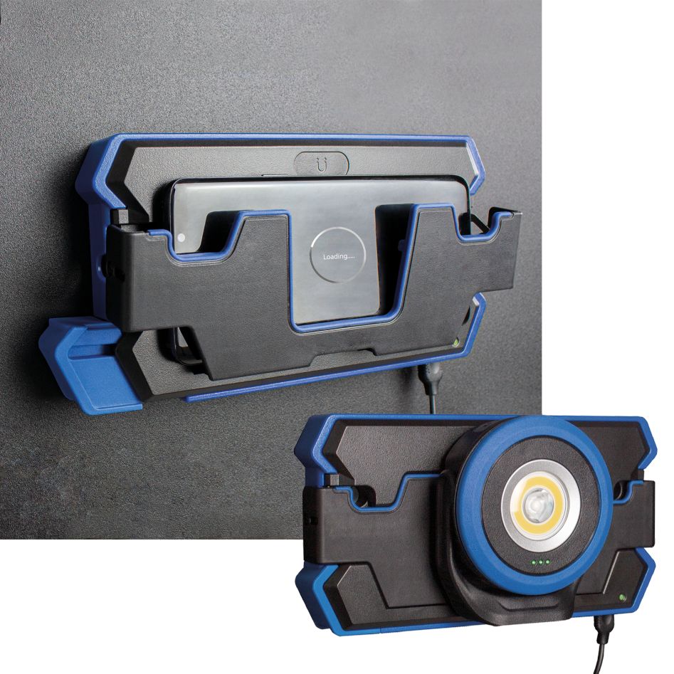 Schwabe 42830 INDU 1 Induction Charging Station 10W + Battery LED Floodlight