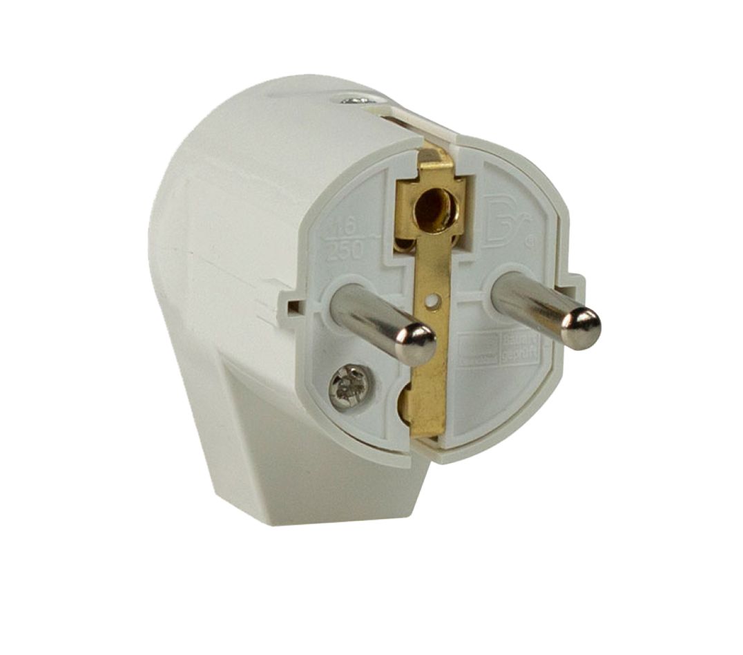 Schwabe 45041 Angled Plug 230V/16A IP20 White