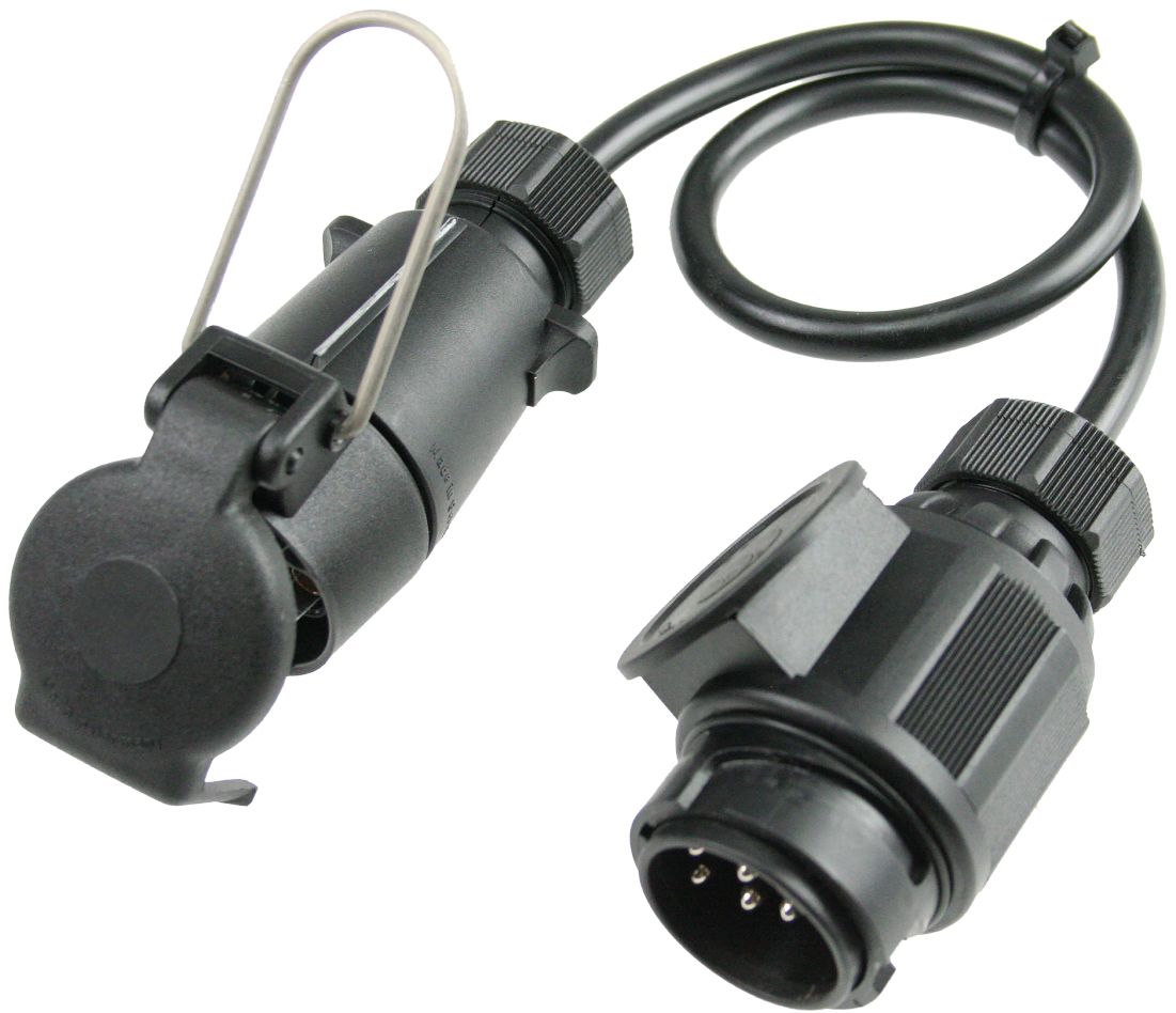 Schwabe 60467 Camping Adapter Cable IP44 13-pin vehicle to 7-pin trailer 0.6m