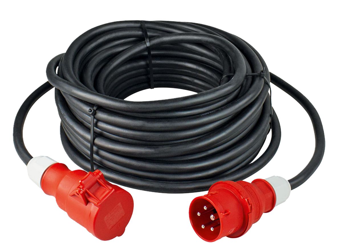 As - Schwabe Mammut Avvolgicavo Da Cantiere 30m H07RN-F 5G4 - 400V 32A Con Prese CEE E Sicurezza - Prodotto In Germania, IP44 Per Edilizia E Lavori Pesanti - 2