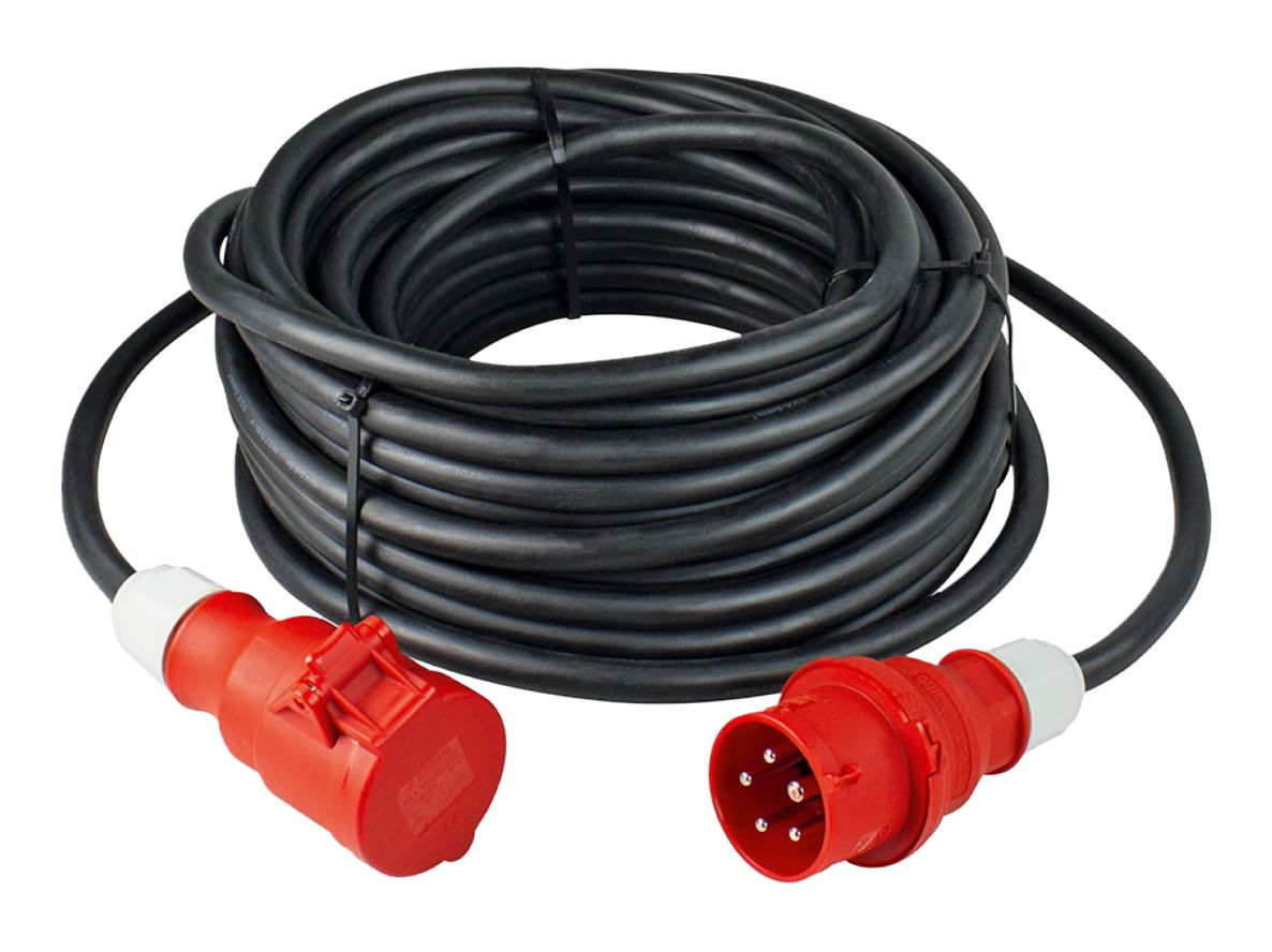 Schwabe 61017 CEE Extension cable Neoprene 400V/16A IP44 H07RN-F 5G2,5 50m