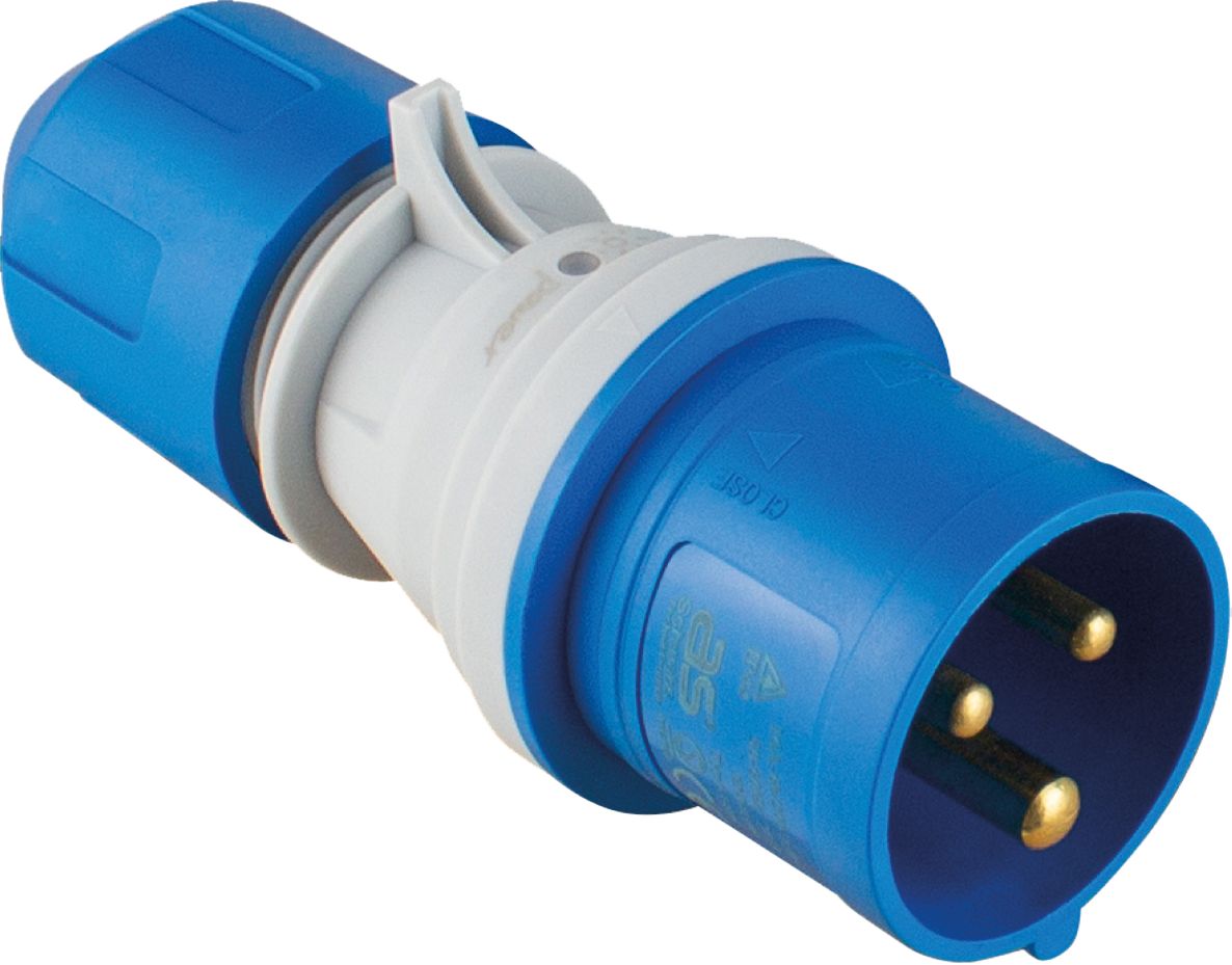 Schwabe 61486 Camping CEE Powerlight Plug 230V/16A IP44 3-pole