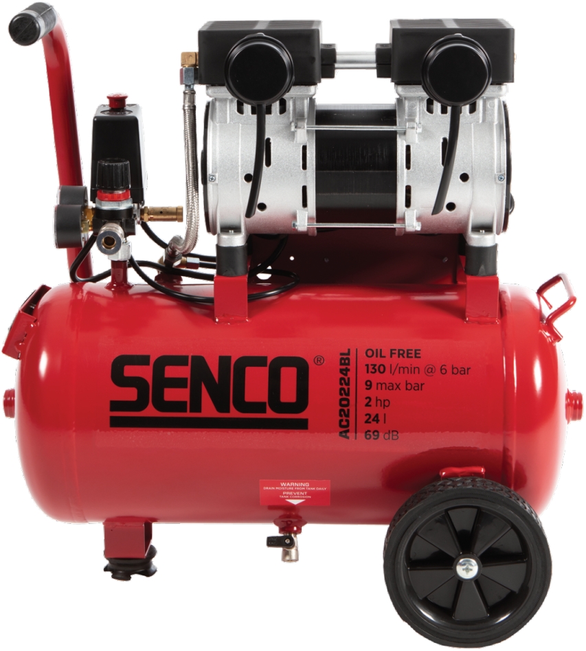 Senco AFN0038EU AC20224BL-EU Oil-free Silent Compressor 24 liters