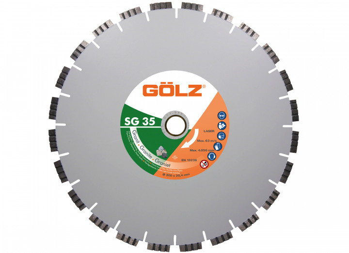 Gölz 03963270501 SG35 Diamond saw blade Granite Hardstone 500 x 25.4 mm