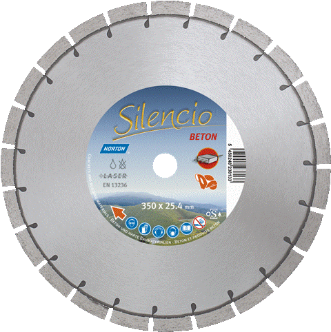Norton Clipper 70184643510 Silencio Diamond saw blade low-noise 400 x 25.4 mm