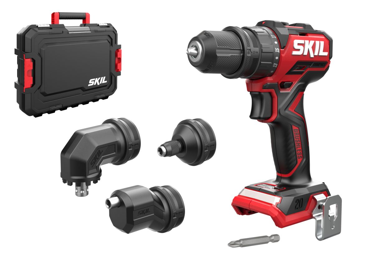 SKIL DD1E3066JA Battery drill with interchangeable adapters 20V Compact brushless 60Nm excl. batteries and charger in case