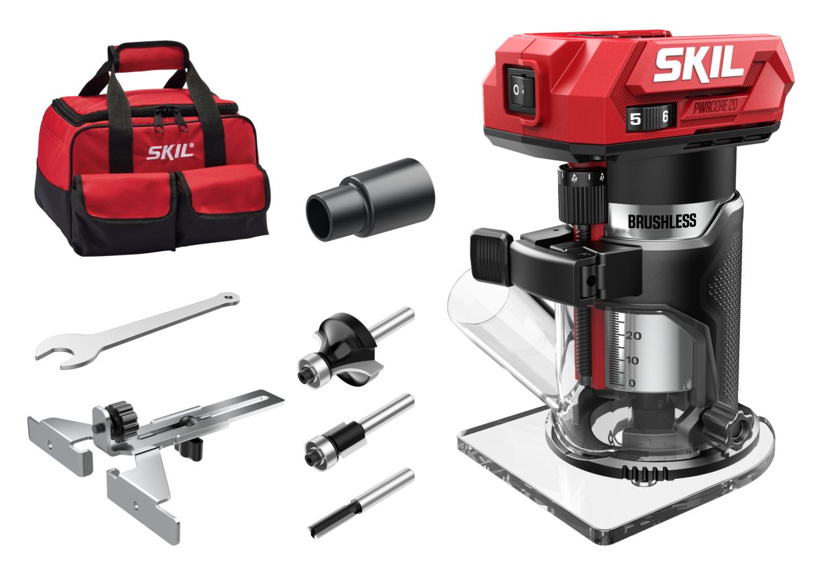 SKIL VA1E3170FA Edge router 20V XP Pro Series brushless excl. batteries and charger in bag
