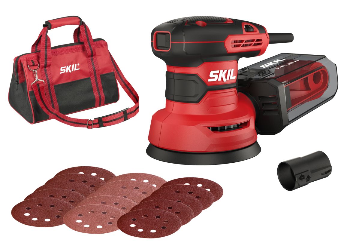 SKIL SR1E7471DA Eccentric sander 125mm 300W in bag + 15x sandpaper
