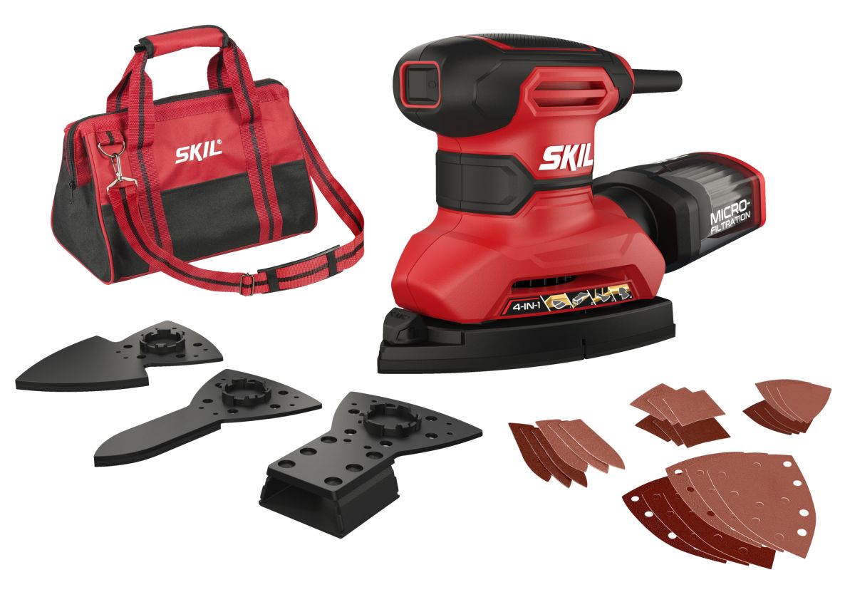 SKIL SR1E7261DA Multi sander compact 160W in bag + 15x sandpaper