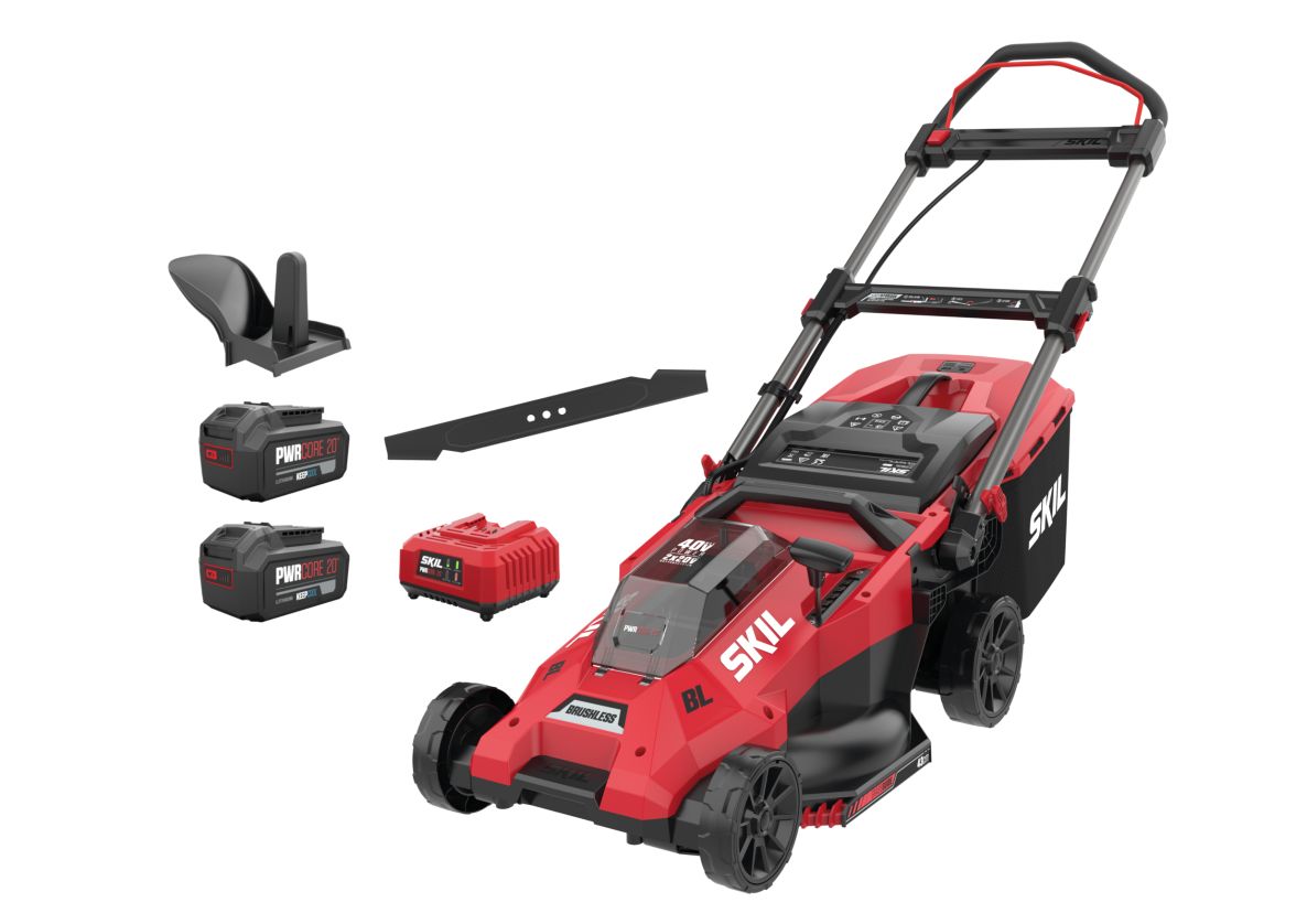 SKIL GM1E0140BA Accu lawn mower 43cm 2x20V brushless incl. 2x 4.0Ah battery and charger