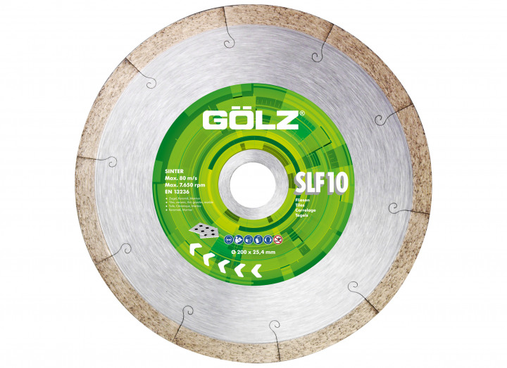 Gölz 04973080251 SLF10 Diamond saw blade Tiles, Granite 250 x 25.4 mm