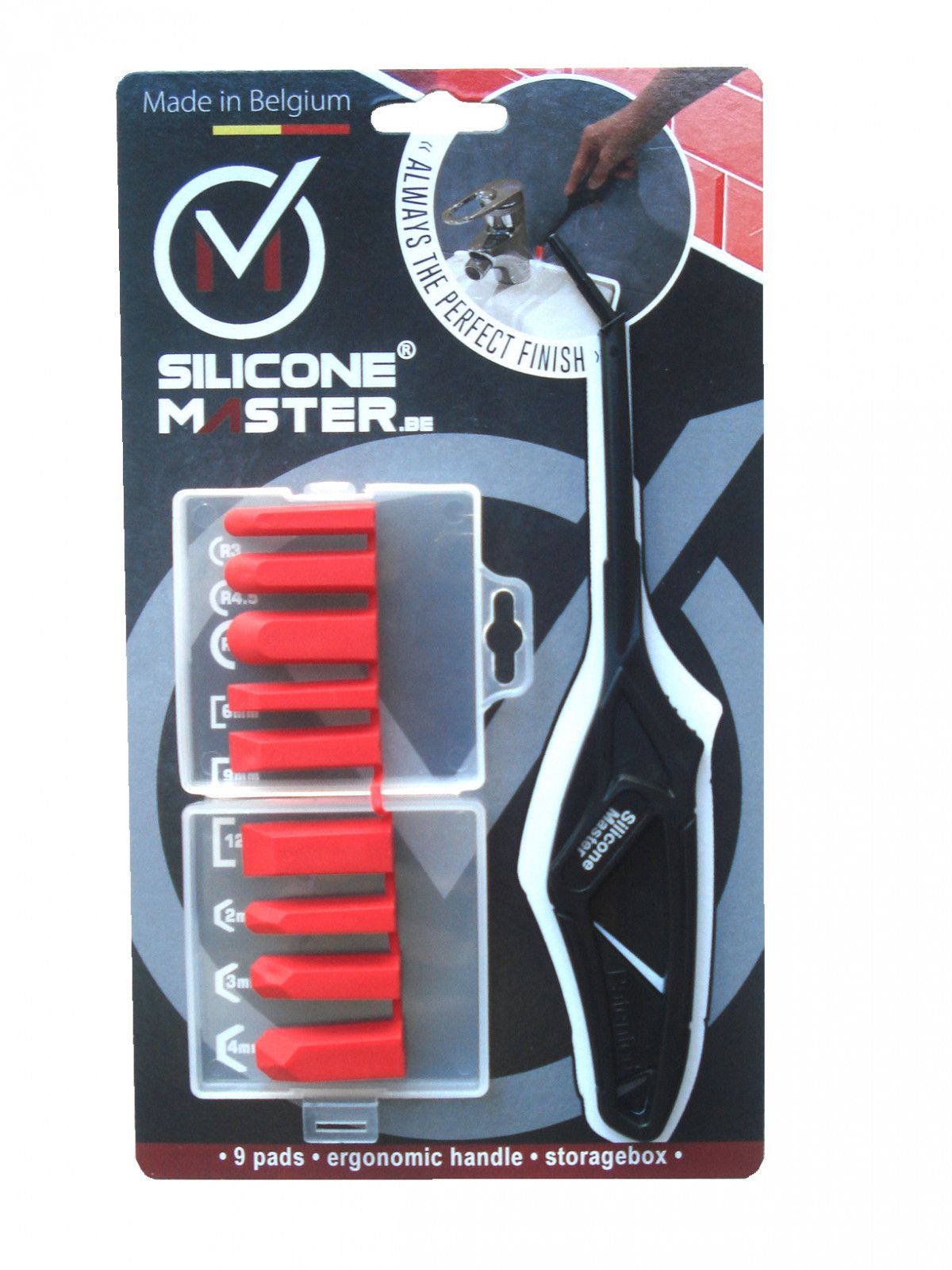 Silicone Master SM-SILICONE 9-piece wiper kit for silicone sealant