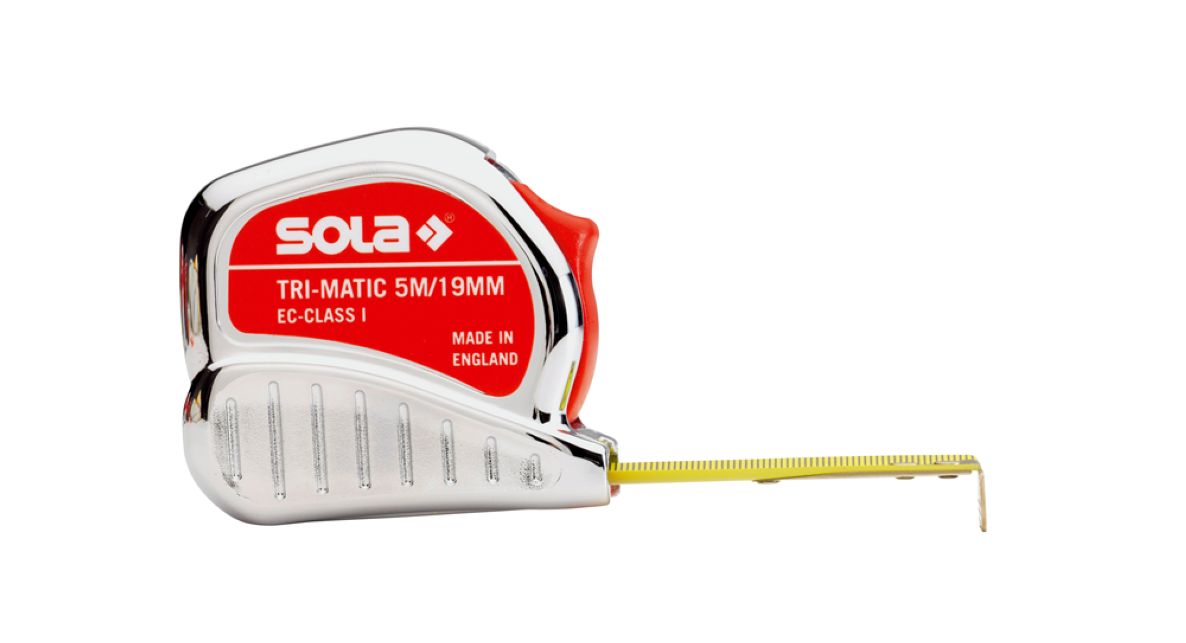 Sola 50023501 Tri-Matic Tape Measure 10 meters