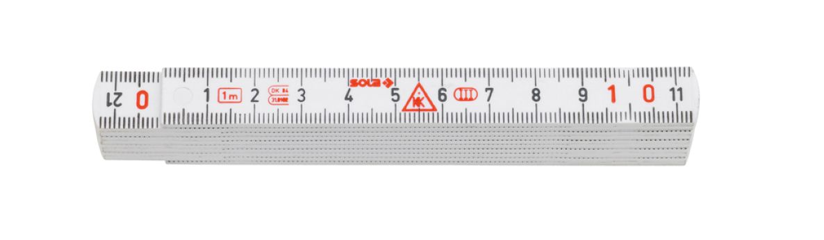 Sola 53031301 HKM 1/10W Folding rule wood 1m - 10 pieces