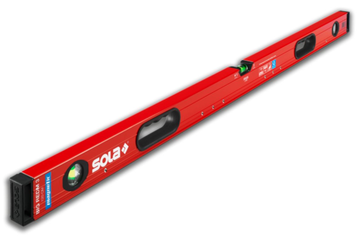 Sola 01816601 BIG REDM3/180 Aluminum spirit level 180 cm magnetic