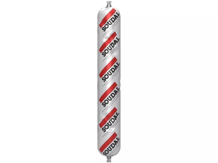 Soudal 100254 Silirub 2 Neutral Silicone Sealant, Brown, 1x600ml
