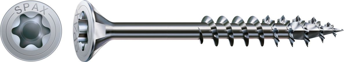 SPAX 0191010601505 Universal screw 6 x 150 mm, Countersunk head, T-STAR PLUS T30, Part thread, WIROX - 100ST