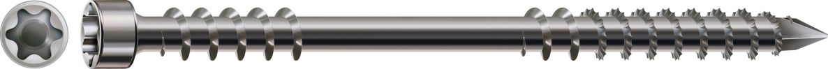 SPAX 0538000801205 Terrace screw 8 x 120 mm, Cylinder head, T-STAR PLUS T40, Fixing thread, stainless steel A4 - 50ST