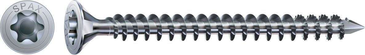 SPAX 1201010803005 Universal screw 8 x 300 mm, Countersunk head, T-STAR PLUS T40, Full thread, WIROX - 50ST