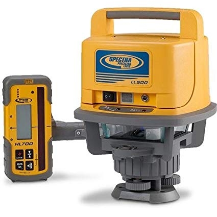 Spectra Physics 600000 Precision LL500 Construction laser (rechargeable) receiver HL700