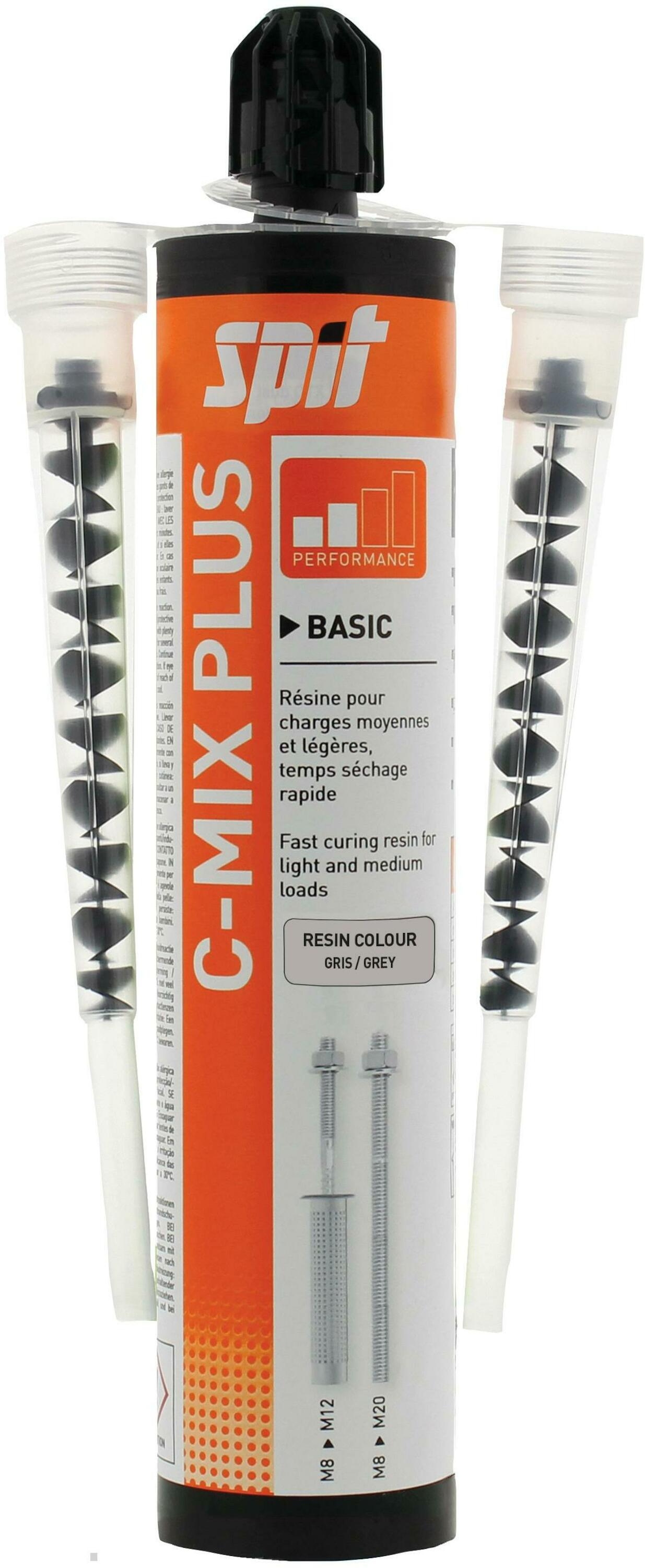 Spit Fasteners 055866 CMix Plus 300 Chemical Anchoring Cartridge + Spout