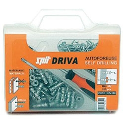 Spit Fasteners 074180 DRIVA TP12 Plasterboard plug screw, flat head, in suitcase 200 pcs