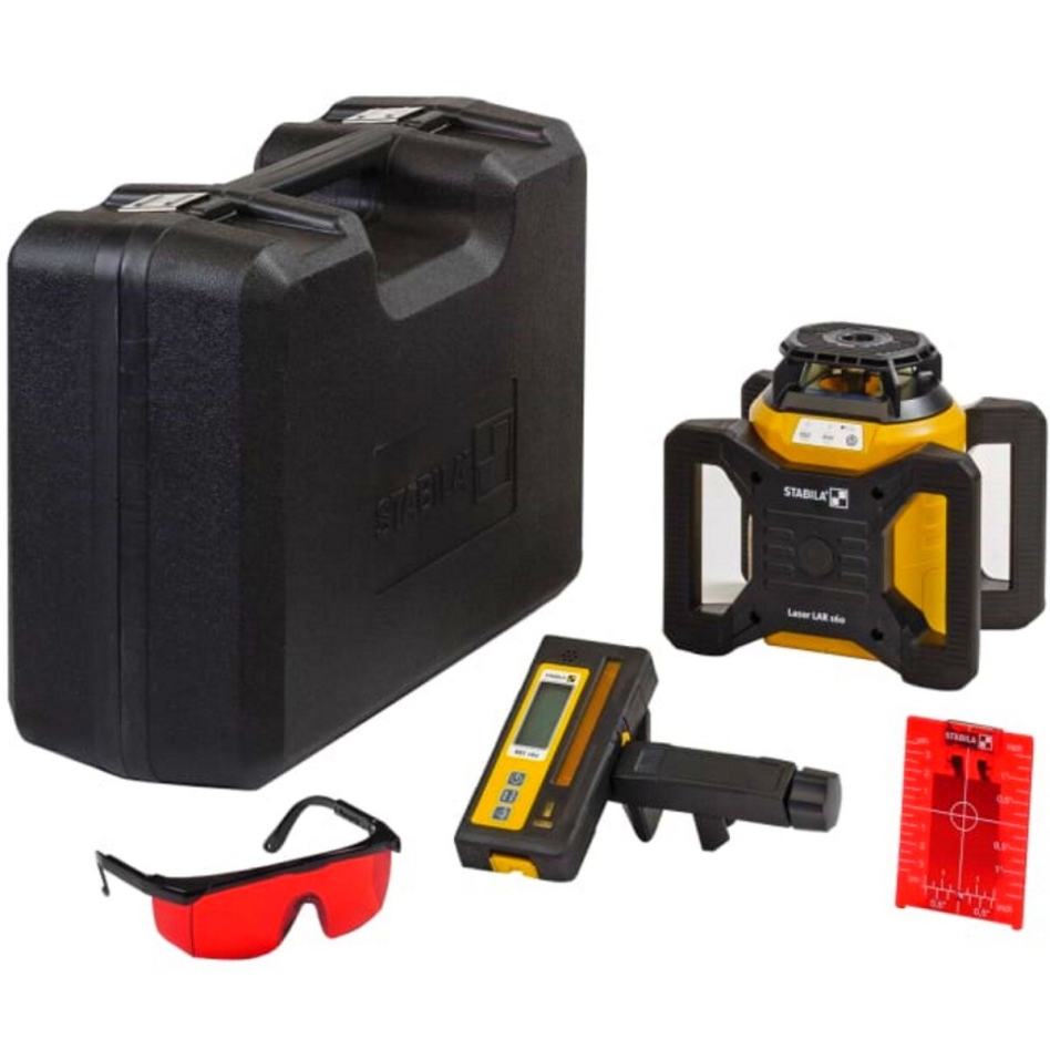 Stabila 19157 Rotating laser LAR 160 Red, 5 pcs. set