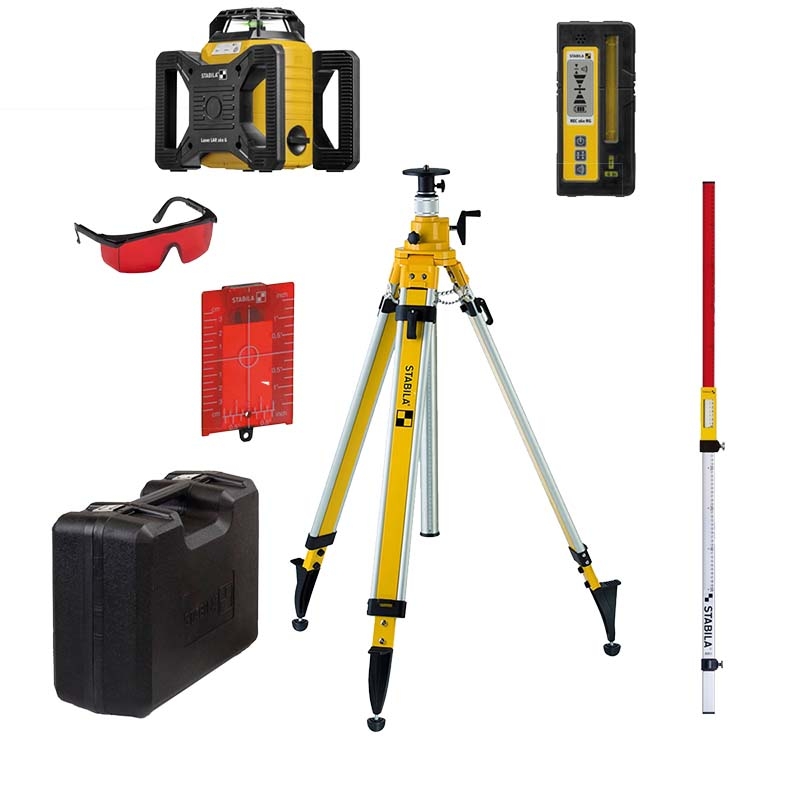 Stabila 19241 Rotating laser LAR 160 Red, 7 pcs. set