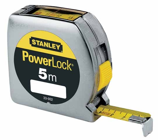 Stanley 0-33-932 Powerlock tape measure 5m - 19mm top view