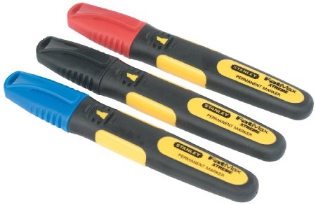 Stanley 0-47-315 FatMax Marker Red/Black/Blue (x3)