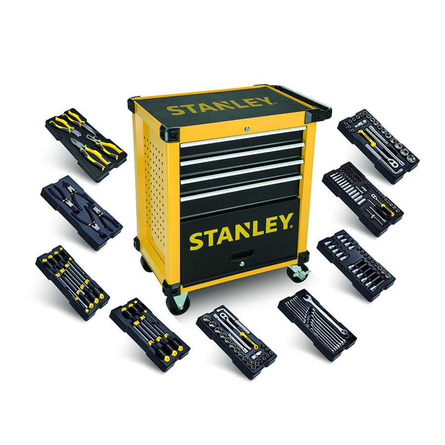 Stanley STHT0-80442 Transmodule Tool Cart 4 Drawers filled with 9 modules!
