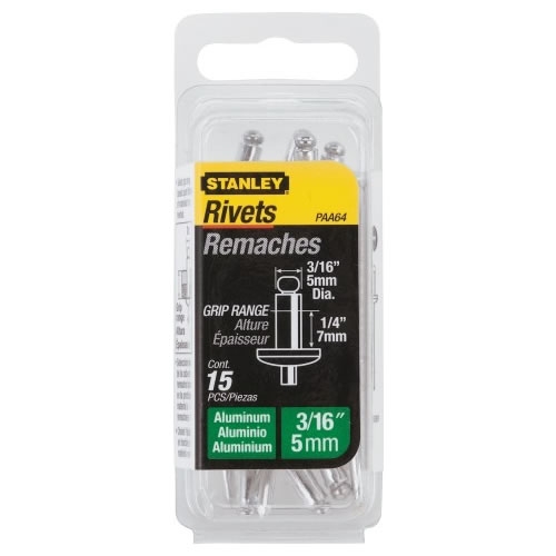 Stanley 1-PAA64T pop rivets 5 x 7 mm - 15 pieces