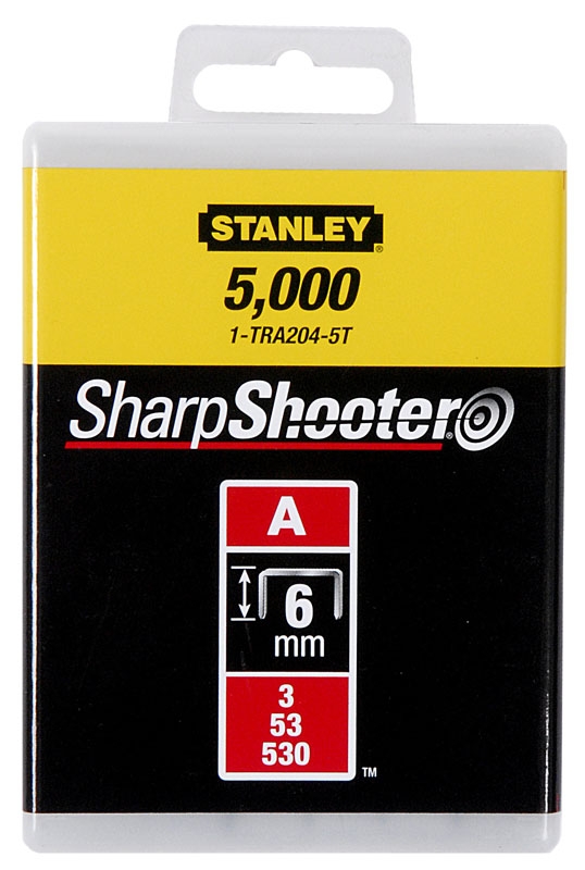 Stanley 1-TRA204-5T Staples 6mm Type A - 5000 Pieces