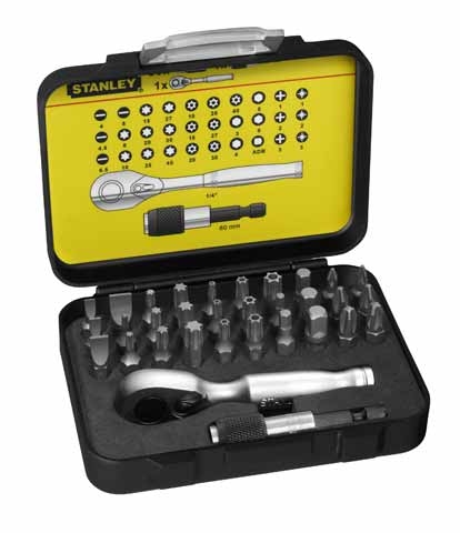 Stanley 1-13-904 Bit set Expert Pro 1/4" - Ratchet wrench (32 parts)