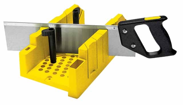 Stanley 1-20-600 Mitre Box Plastic with tenon saw L300mm/B120mm/H80mm