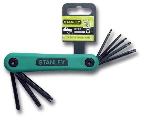 Stanley 4-69-263 Allen key set 8 pcs T9-T40