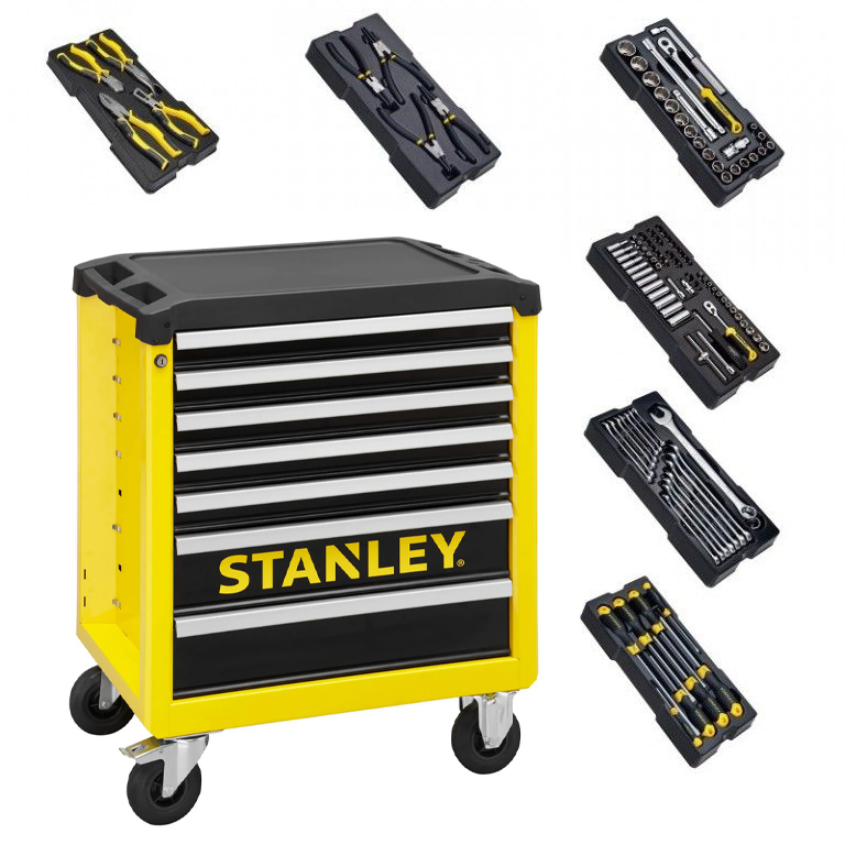 Stanley STHT6-80827 Transmodule Tool Cart 7 Trays filled with 6 modules!