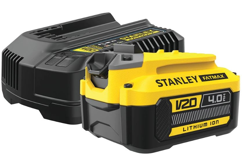 Stanley SFMCB14M1 Fatmax V20 Starter Kit 1x Battery 18V 4.0 Ah + Battery Charger