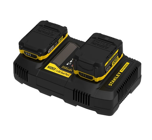 Stanley SFMCB24 Fatmax V20 Dual Battery Charger 18 Volt