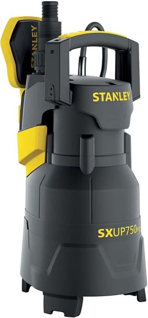 Stanley 51767 SXUP750PTE Plastic Submersible Pump 230V 750W IPX8, includes 10m power cord