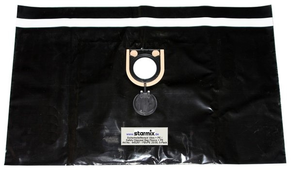 Starmix Accessories 445267 Safety filter bags FBVPE 25/35 (5 pieces)