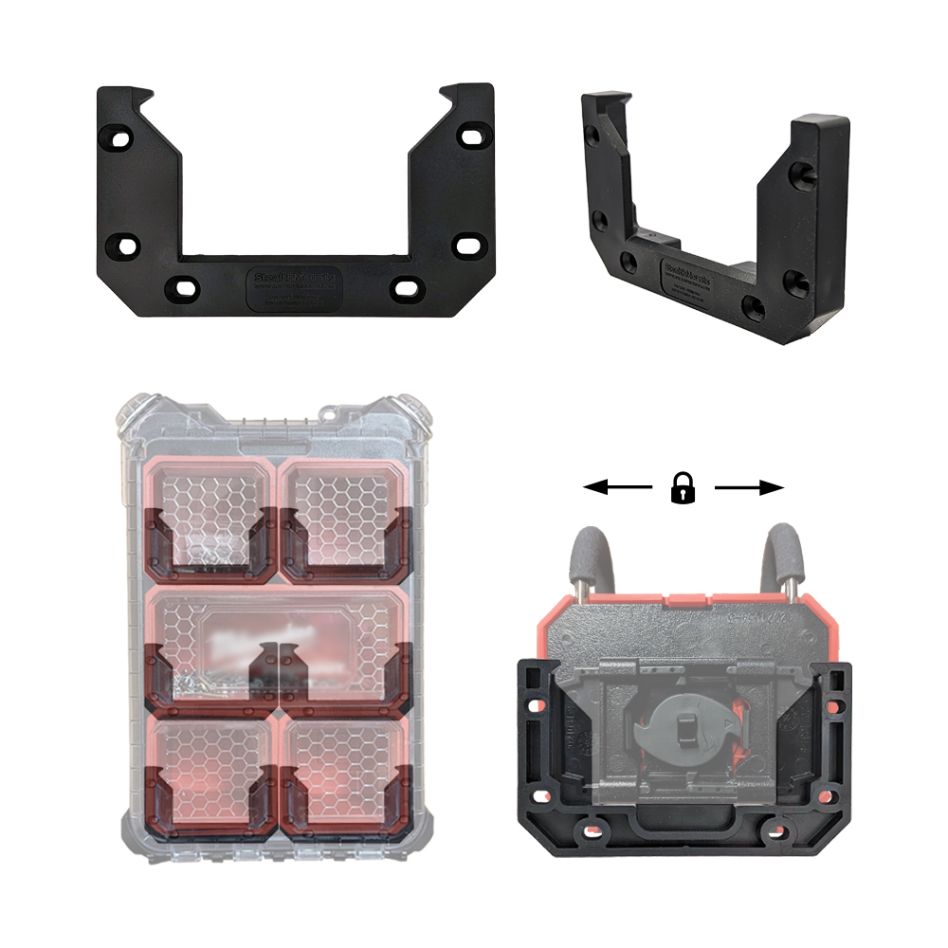 StealthMounts OM-LOCL-BLK-6 BLACK Cleat 'n' Feet - Attachment plates V2 (6 Pack) - Retail