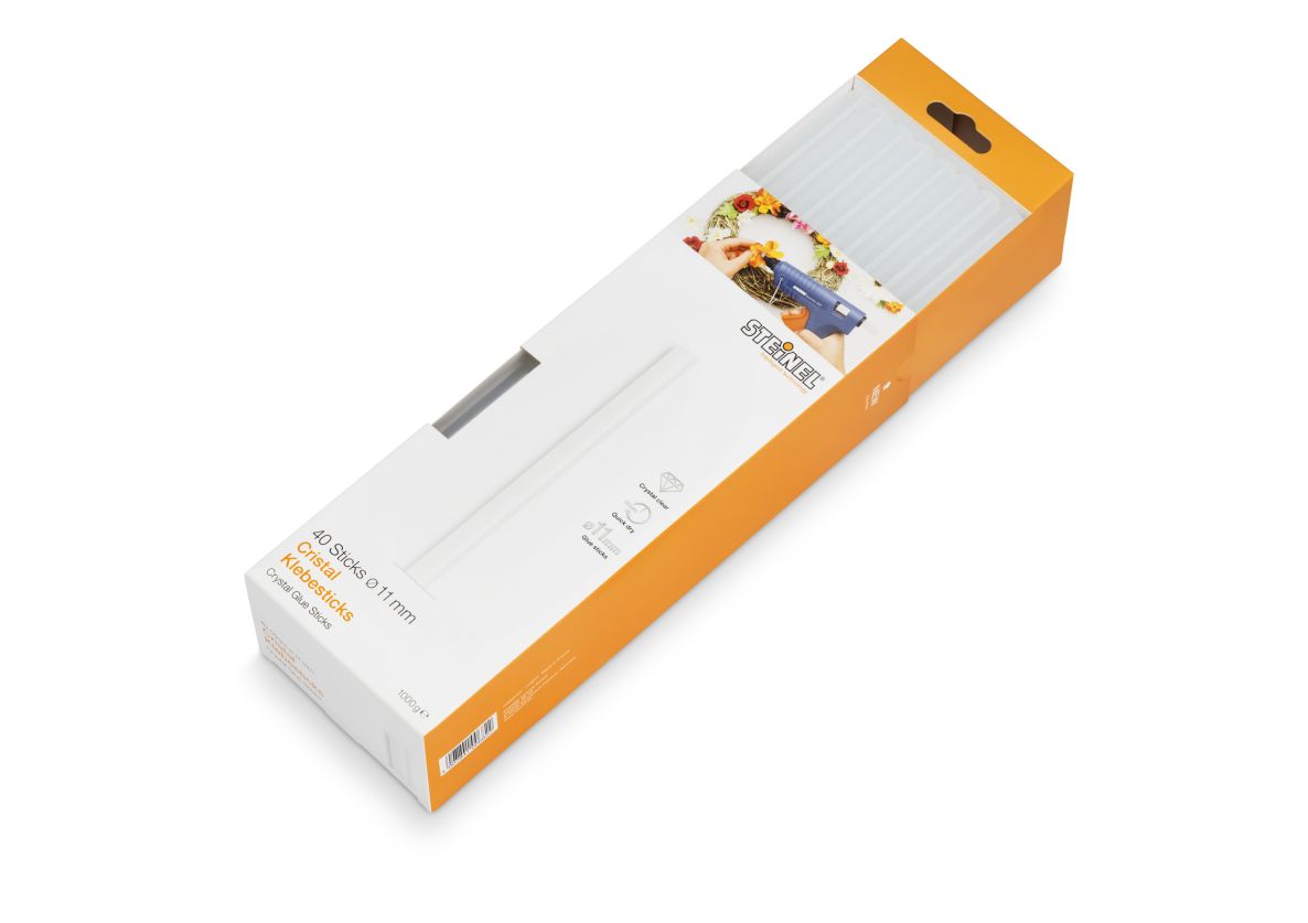 Steinel 006822 Cristal Glue Cartridges 11mm 1000g 40ST