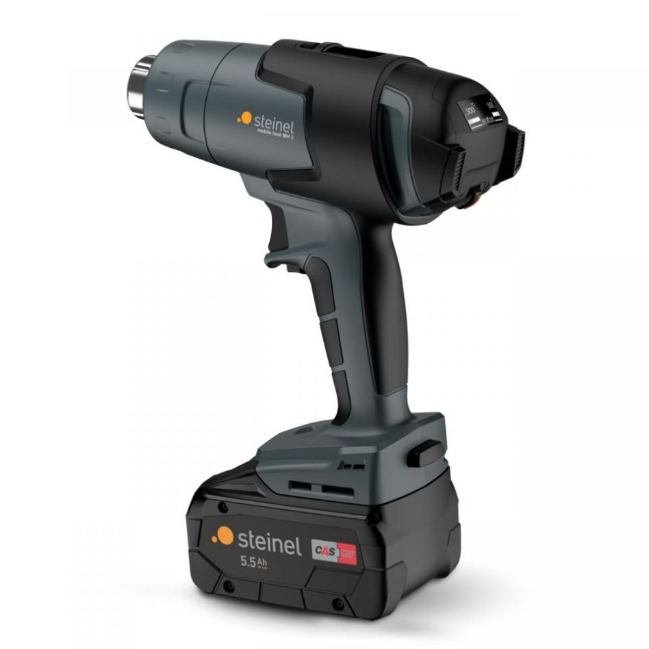 Steinel 068226 MobileHeat 3 Battery hot air gun 1x 18V 5.5Ah battery and charger in case