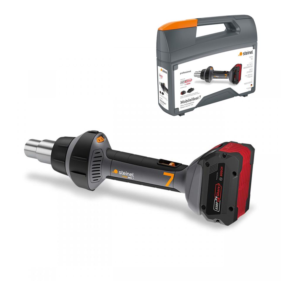 Steinel 085933 MobileHeat 7 Cordless hot air gun 1x 18V 8Ah battery and charger in case